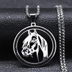 New Horses Head Pendant Necklace