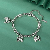 Bracelet Cheval "Fer à Cheval Style B Acier"