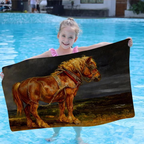 Serviette de Bain Cheval Paint Américain