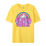 T-Shirt Licorne Alpha Décontracté