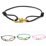 Bracelet Bambou Fer à Cheval Tressé Ajustable
