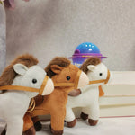 Porte-clés Poupée Cheval en Peluche Mignonne