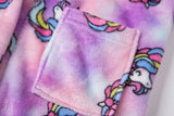 Accogliente accappatoio a forma di unicorno