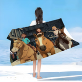 Serviette de Plage chevaux libres
