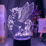 Lampe Licorne Ailée Éclatante