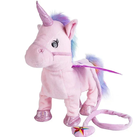 LICORNE INTERACTIVE AVEC LAISSE ET MUSIQUE