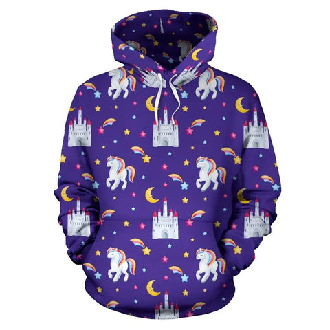 Sweat à Capuche Licorne Galaxy