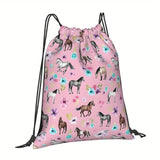 Sac à Dos Cheval "Cordon Floral"