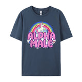 T-Shirt Licorne Alpha Décontracté