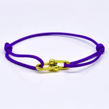 Bracelet Bambou Fer à Cheval Tressé Ajustable