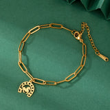 Bracelet Cheval "Fer à Cheval Style C Acier"