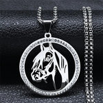 New Horses Head Pendant Necklace