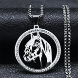 New Horses Head Pendant Necklace