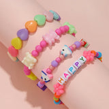 Set Braccialetti Unicorno "Cuori e Orsetti"