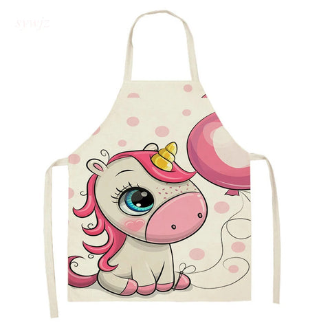 Tablier de Cuisine Licorne au Ballon Rose