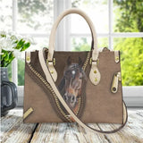 Sac à Main Cheval "Tête 3D Compact Noir"