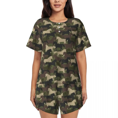 Pyjama Femme Imprimé« Camouflage cheval »