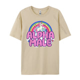 T-Shirt Licorne Alpha Décontracté