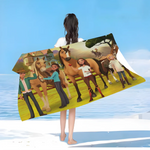 Serviette de Plage chevaux libres