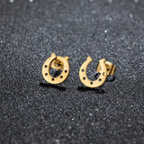 Boucles d'Oreilles Fer à Cheval Simples