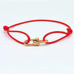 Bracelet Bambou Fer à Cheval Tressé Ajustable