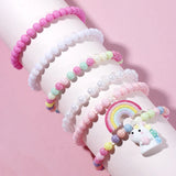 Lot Unicorn Bracelets "Rainbow Friendship"