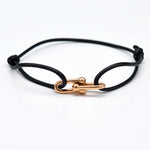 Bracelet Bambou Fer à Cheval Tressé Ajustable