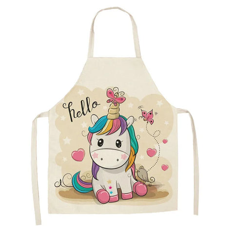 Tablier de Cuisine Licorne et Papillon