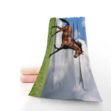Serviette Personnalisée "belle chevaux"