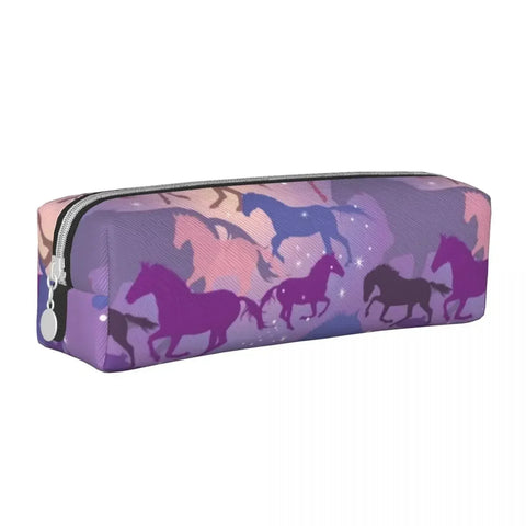 TROUSSE CHEVAUX VIOLET ÉTOILÉS
