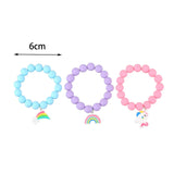 Set Bracelets Licorne "Étoile et Nuage Pastel"