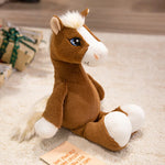 Poupée Cheval en Peluche Grands Yeux