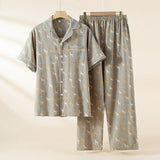 Pyjama Homme à Motif Chevaux Minimaliste