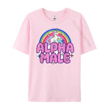 T-Shirt Licorne Alpha Décontracté