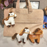 Porte-clés Poupée Cheval en Peluche Mignonne