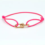 Bracelet Bambou Fer à Cheval Tressé Ajustable