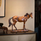 FIGURINE CHEVAL BOIS POLI