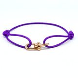 Bracelet Bambou Fer à Cheval Tressé Ajustable