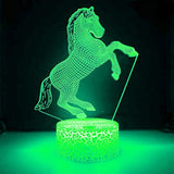 Lampe Cheval Élégant Rose