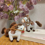 Porte-clés Poupée Cheval en Peluche Mignonne