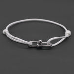 Bracelet Bambou Fer à Cheval Tressé Ajustable