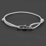 Bracelet Bambou Fer à Cheval Tressé Ajustable
