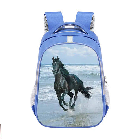 SAC À DOS CHEVAL SUR LA PLAGE