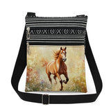 Borsa a tracolla con cavallo "Galoppo Indaco"