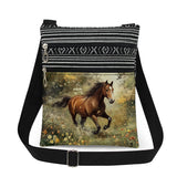 Borsa a tracolla con cavallo "Galoppo Indaco"