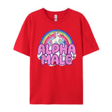 T-Shirt Licorne Alpha Décontracté