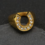 Bague Fer à Cheval Ornée