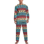 Pyjama Homme à Motif Équestre Géométrique