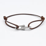 Bracelet Bambou Fer à Cheval Tressé Ajustable