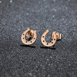 Boucles d'Oreilles Fer à Cheval Simples